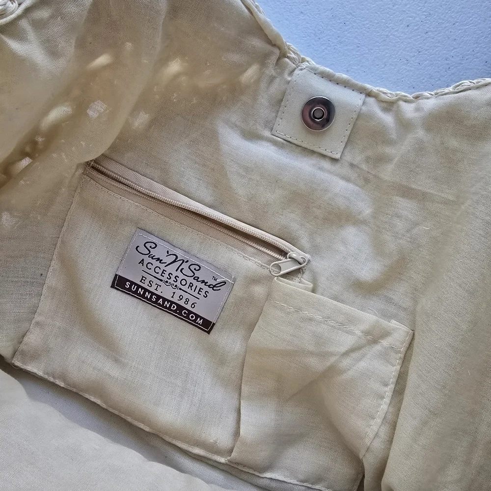 Sun N’ Sand Luna Sea Hobo Handbag Natural